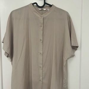 Beige Button Down